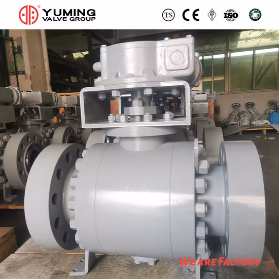 API 6D / API 608 aço carbono forjado / aço inoxidável / 150lb/300lb/600lb/900lb/1500lb/2500lb flutuante de alta pressão / válvula esférica munhão (Q347F)